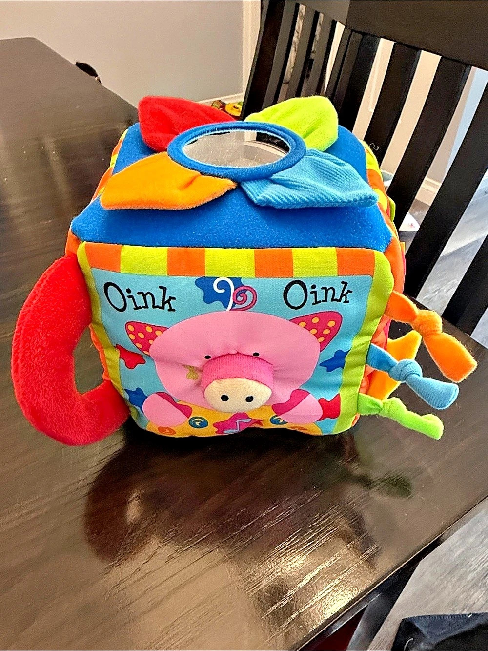 Melissa & Doug K's Kids Musical Farmyard Cube Plush Toy